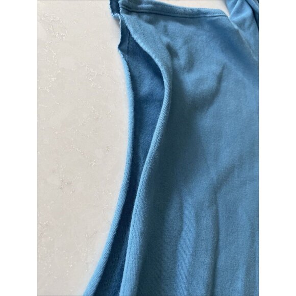 Champion Sleeveless Mountain Air Middle Weight Cut Off Hoodie Men's Medium Blue - Picture 4 of 5